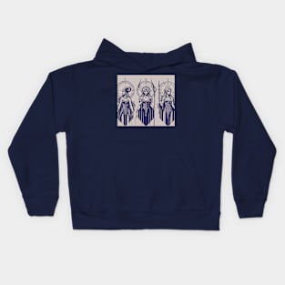 Bad Girl Triptych 2: Lilith, Jezebel, and Valkyrie Kids Hoodie